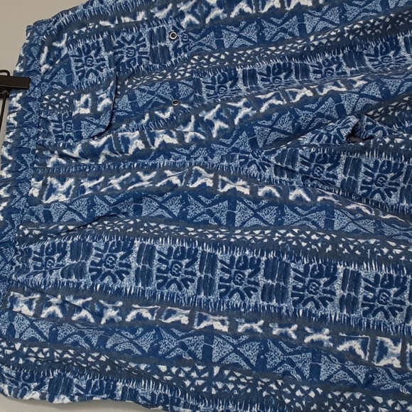 Caribbean Swimwear Men's Blue Print Swimming Trunk Shorts - Picture 6 of 9